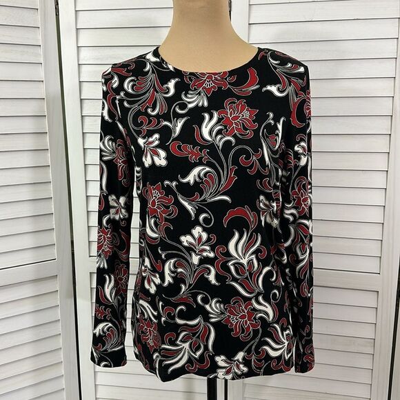 Chico's Touch of Cool™ Swirl Layering Tee Size 1 (8) NWOT - Picture 4 of 15